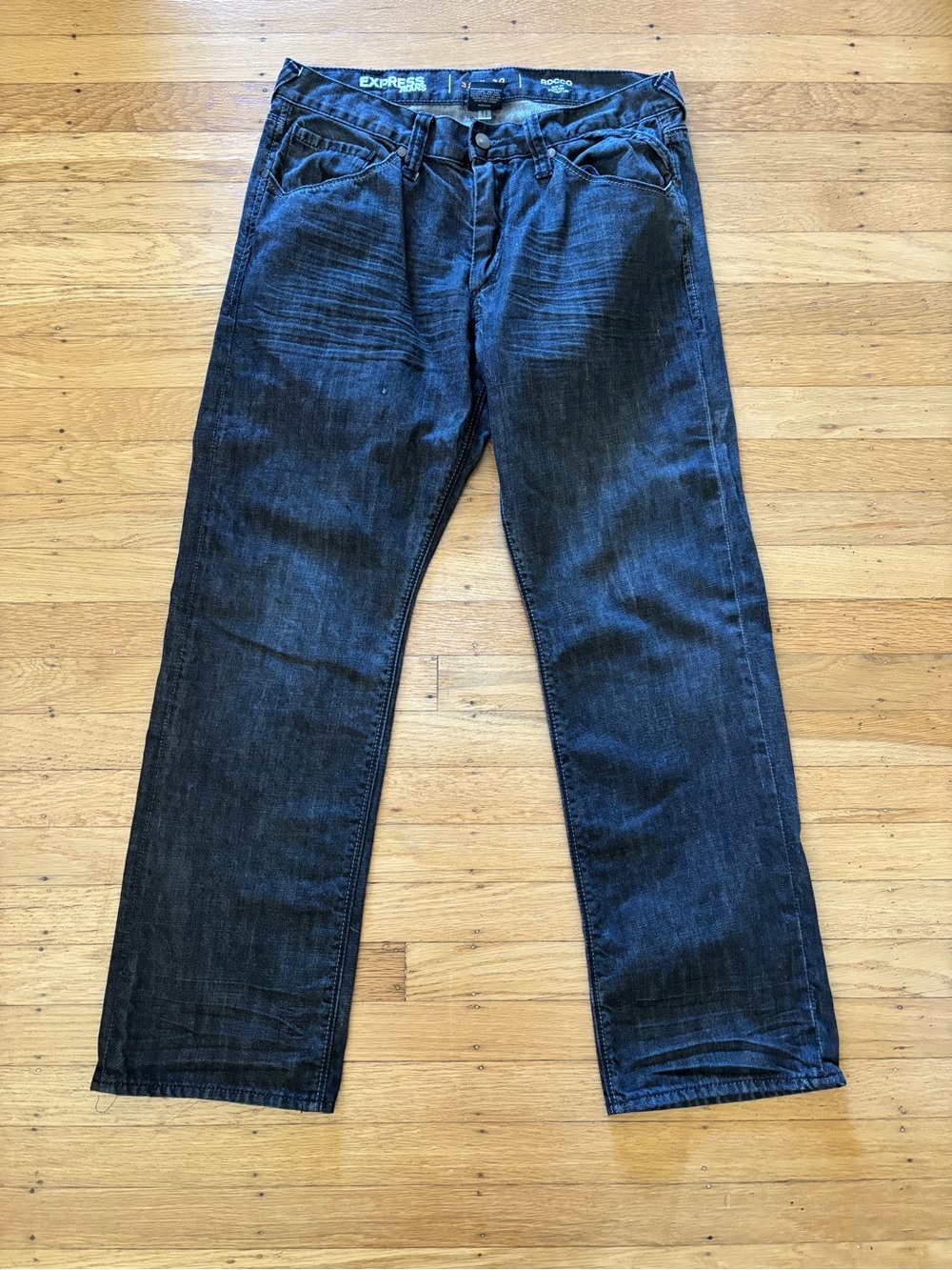 Express Rocco Slim Fit Low Rise Straight Leg Men Jeans 32 X 30